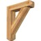 Ekena Millwork Traditional Craftsman Rough Sawn Bracket w/ Offset Brace, Western Red Cedar, 8"W x 34"D x 38"H BKT0806X34X38TRA04RWR - alternate 1